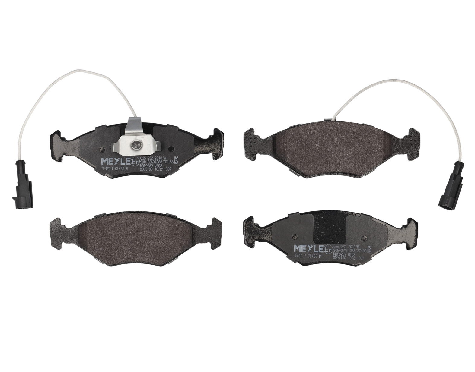 MEYLE Bremseklodser 0252322018w foraksel for FIAT LANCIA