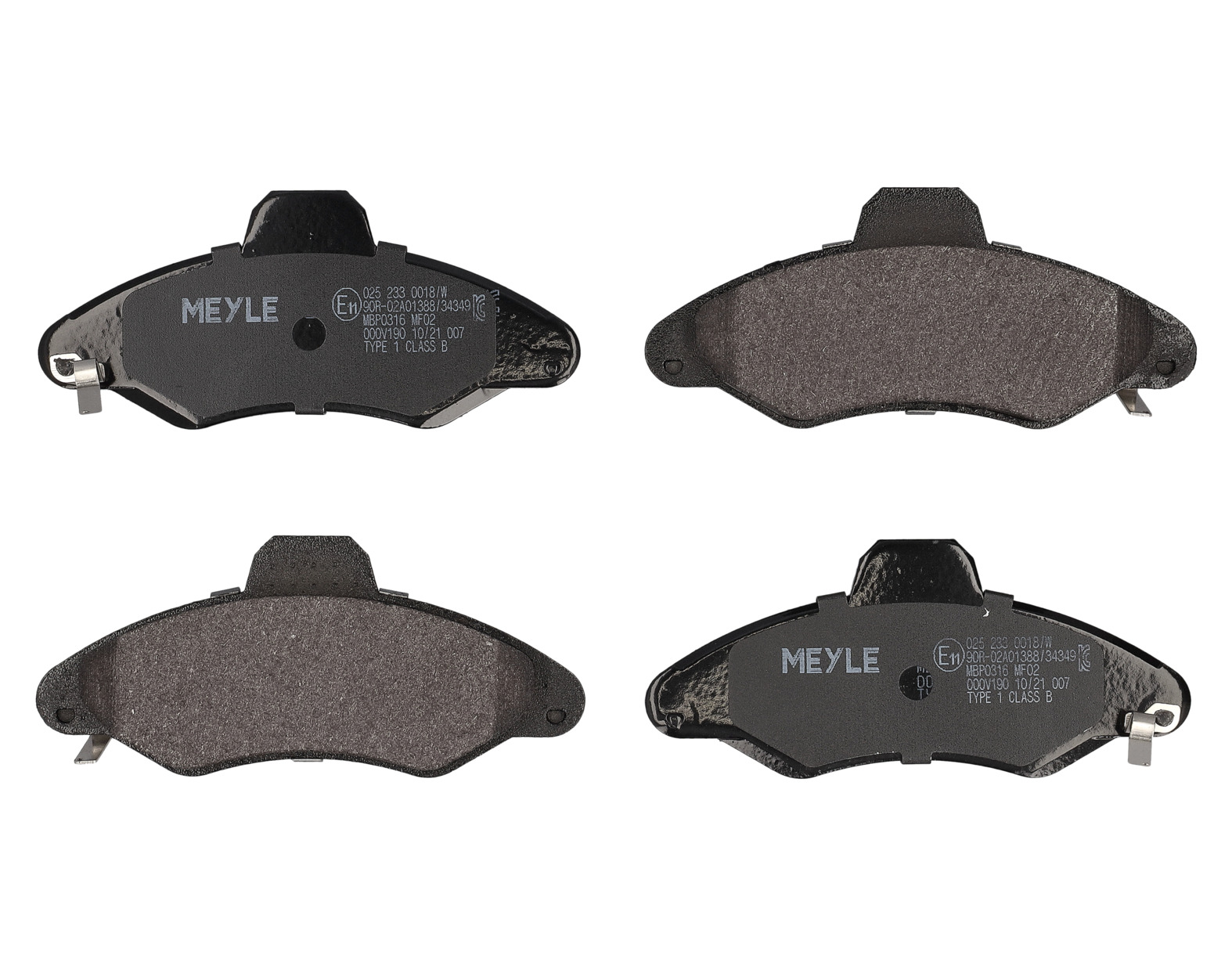 MEYLE Bremseklodser 0252330018w foraksel for FORD