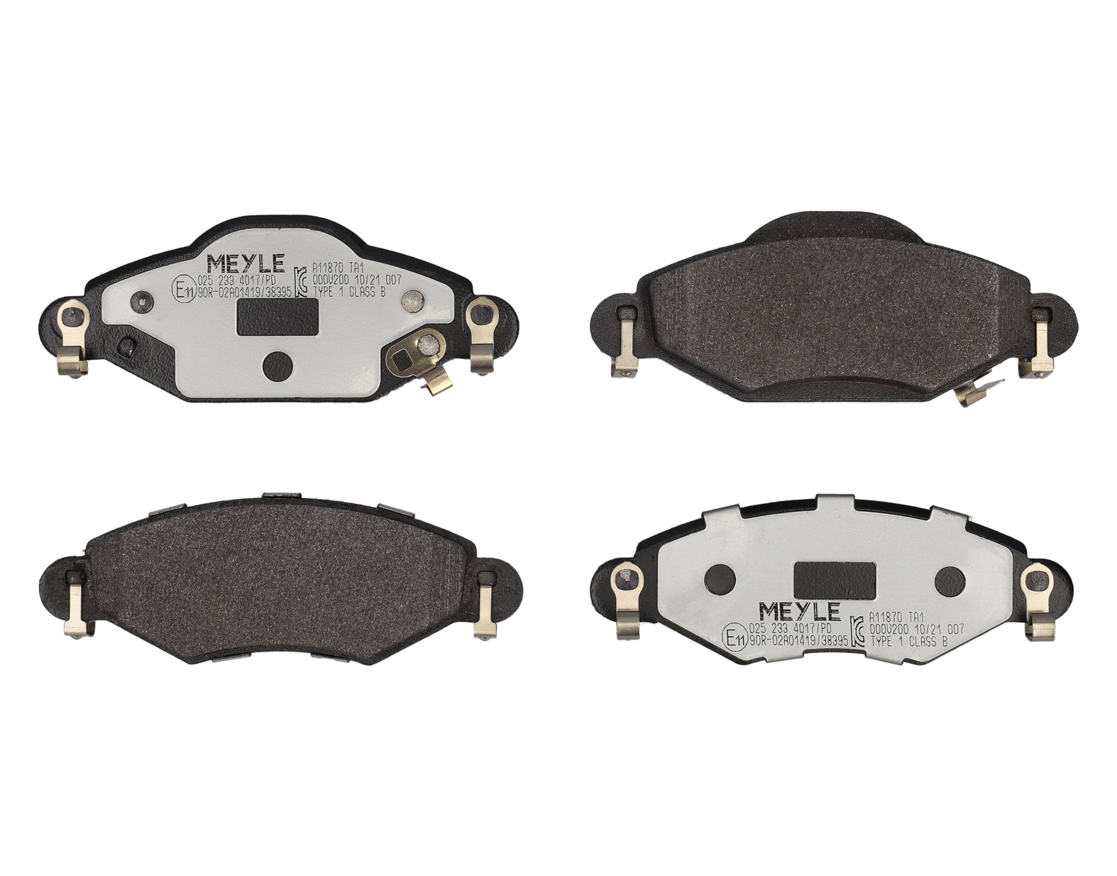 MEYLE Bremseklodser 0252334017pd foraksel for TOYOTA