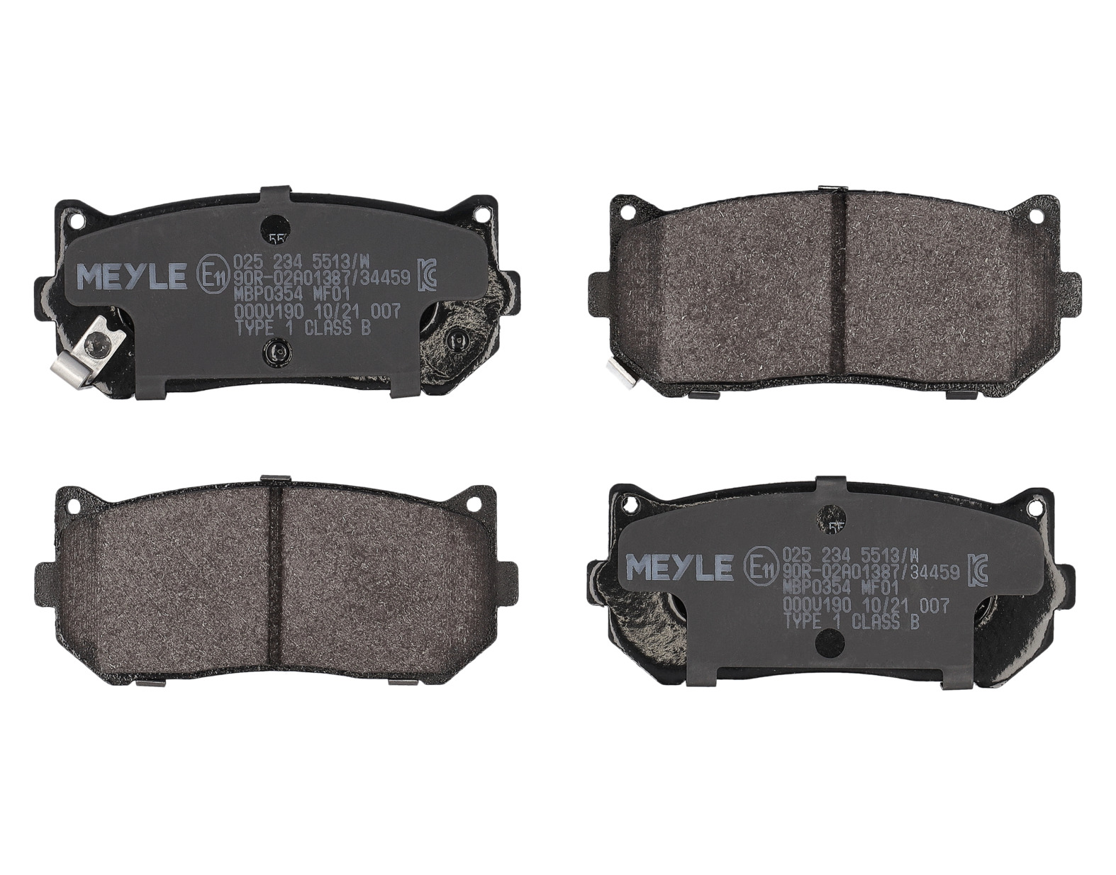 MEYLE Bremseklodser 0252345513w bagaksel for KIA