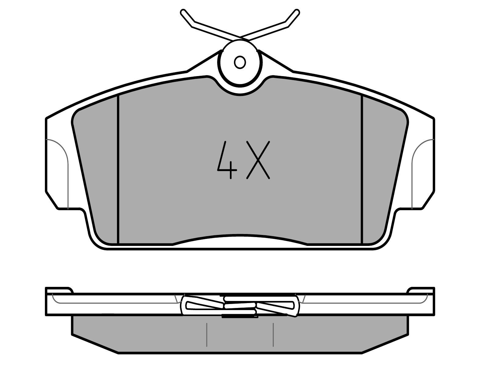 MEYLE Bremseklodser 0252346316pd foraksel for NISSAN