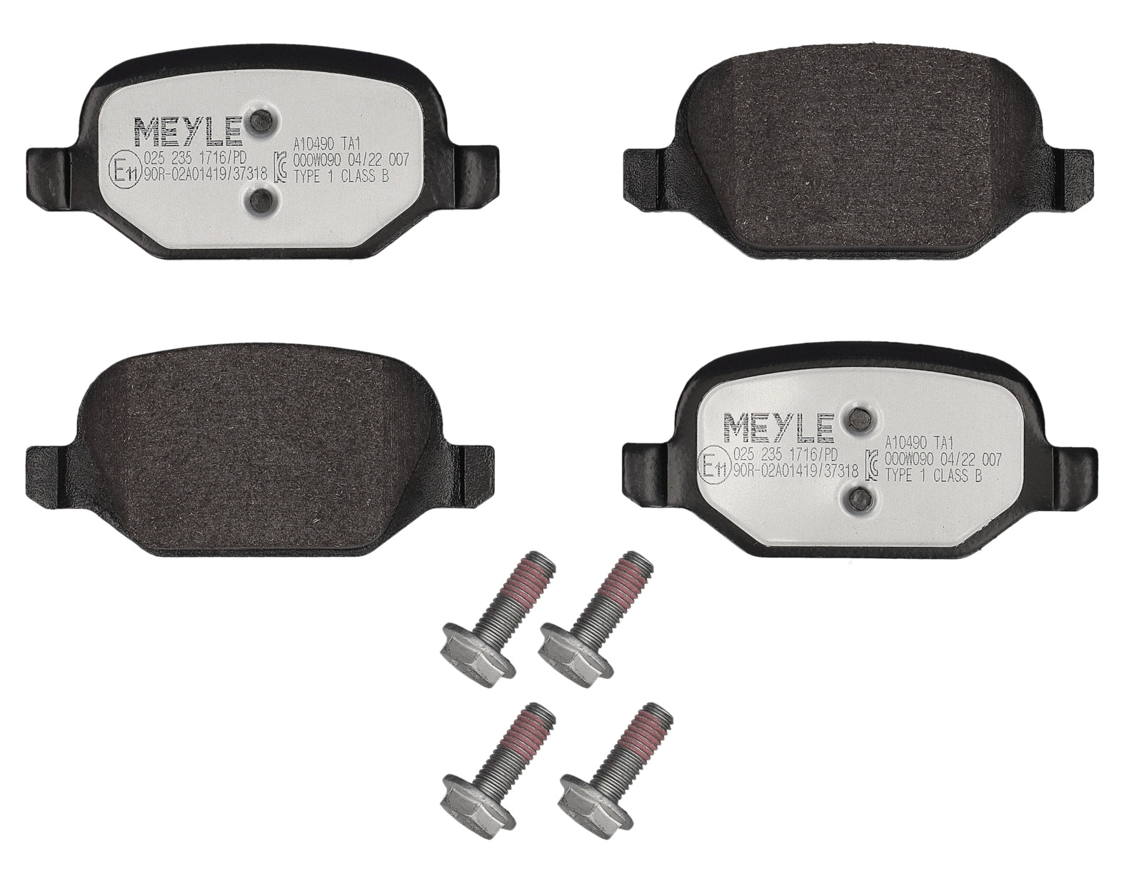 MEYLE Bremseklodser 0252351716pd bagaksel for LANCIA FIAT ALFA ROMEO
