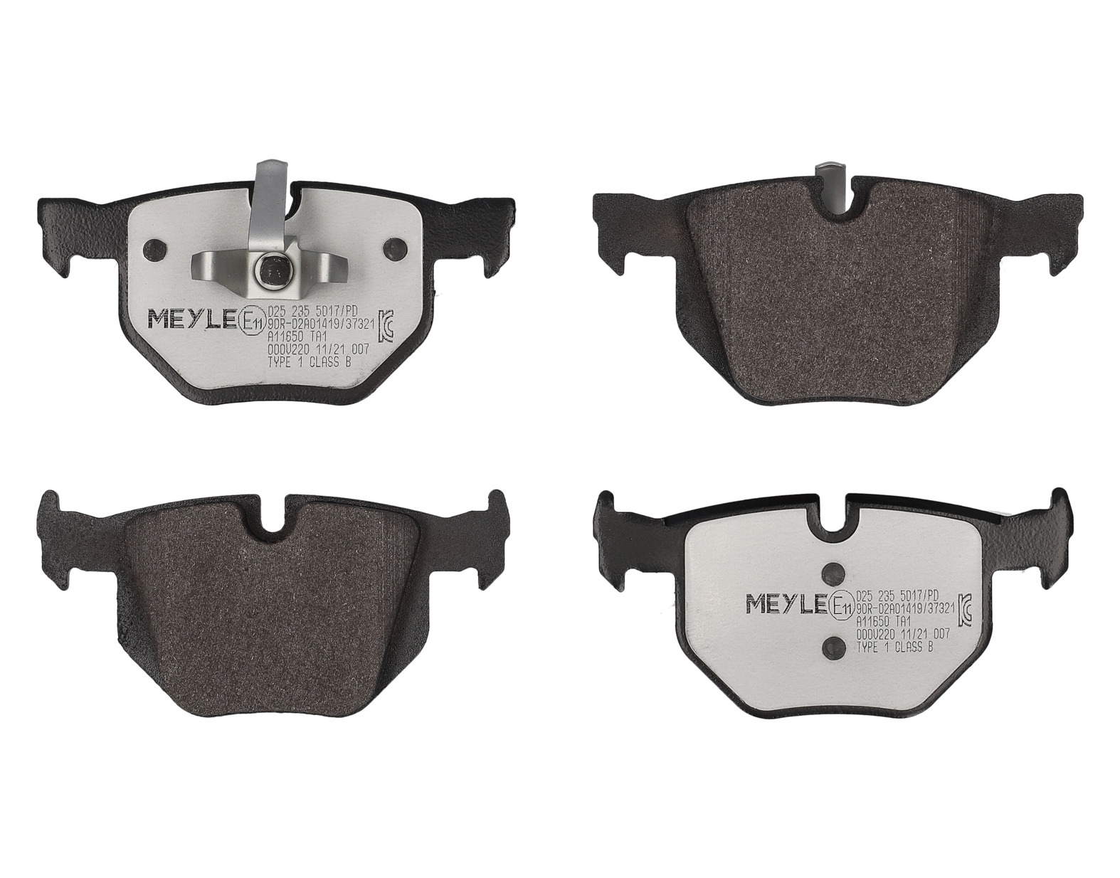 MEYLE Bremseklodser 0252355017pd bagaksel for BMW