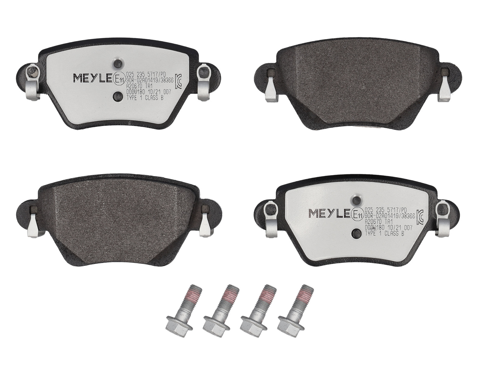 MEYLE Bremseklodser 0252355717pd bagaksel for FORD JAGUAR RENAULT
