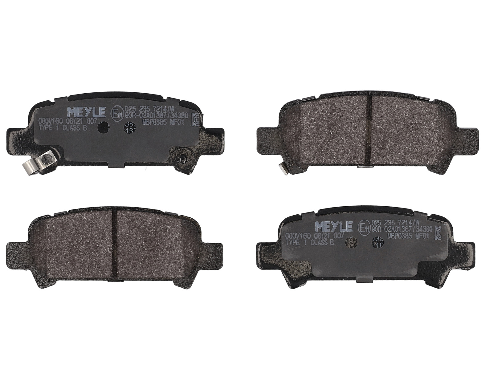 MEYLE Bremseklodser 0252357214w bagaksel for SUBARU