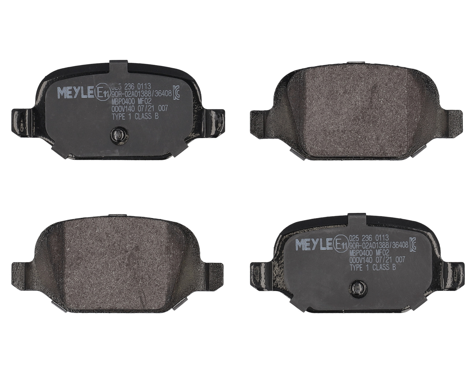 MEYLE Bremseklodser 0252360113 bagaksel for ABARTH FIAT LANCIA CITROËN