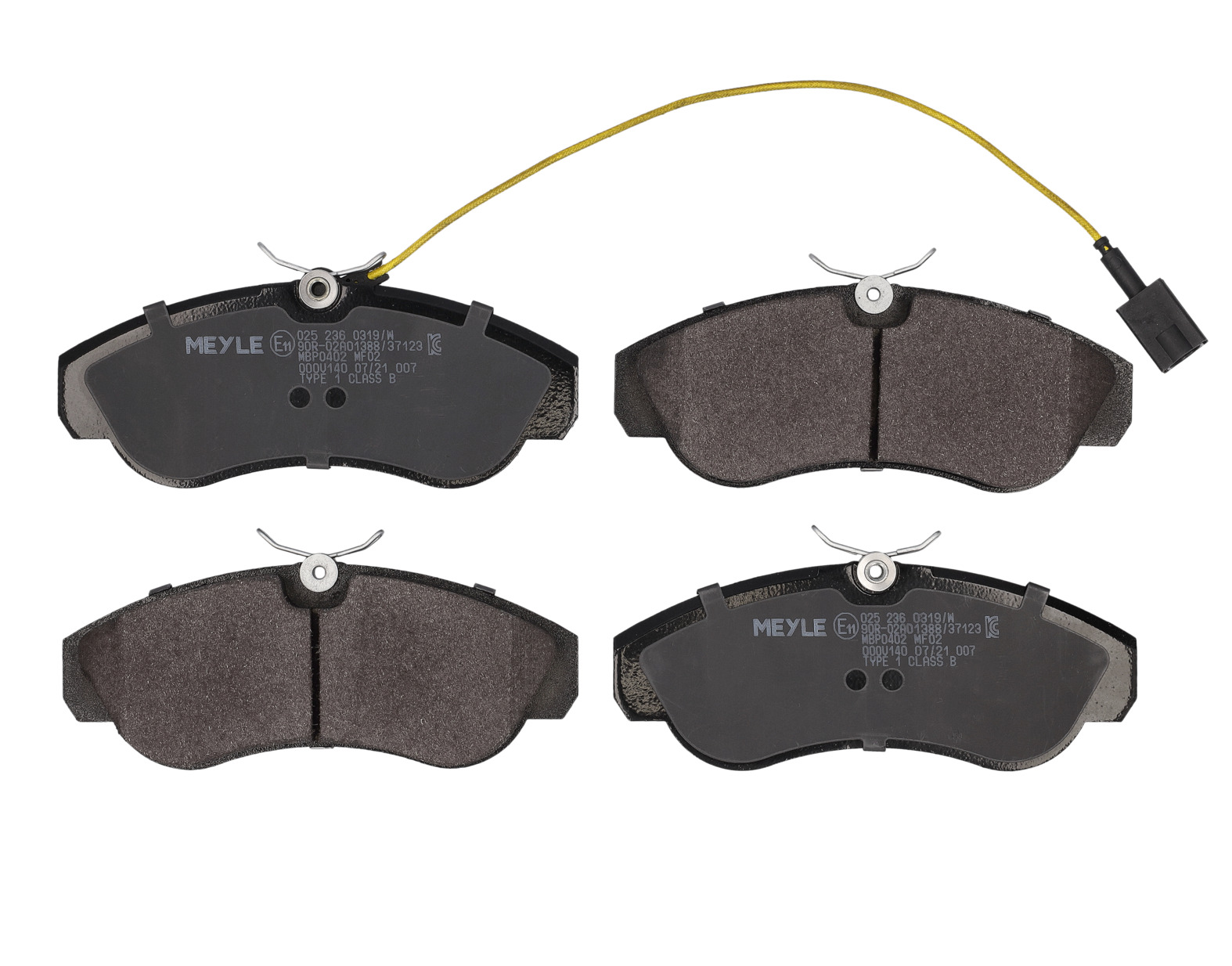 MEYLE Bremseklodser 0252360319w foraksel for PEUGEOT CITROËN FIAT