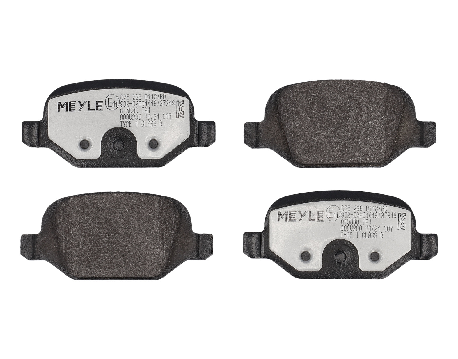 MEYLE Bremseklodser 0252360113pd bagaksel for ABARTH FIAT CITROËN