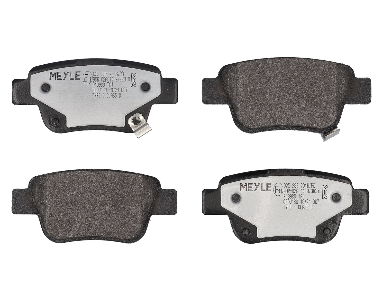 MEYLE Bremseklodser 0252362016pd bagaksel for TOYOTA