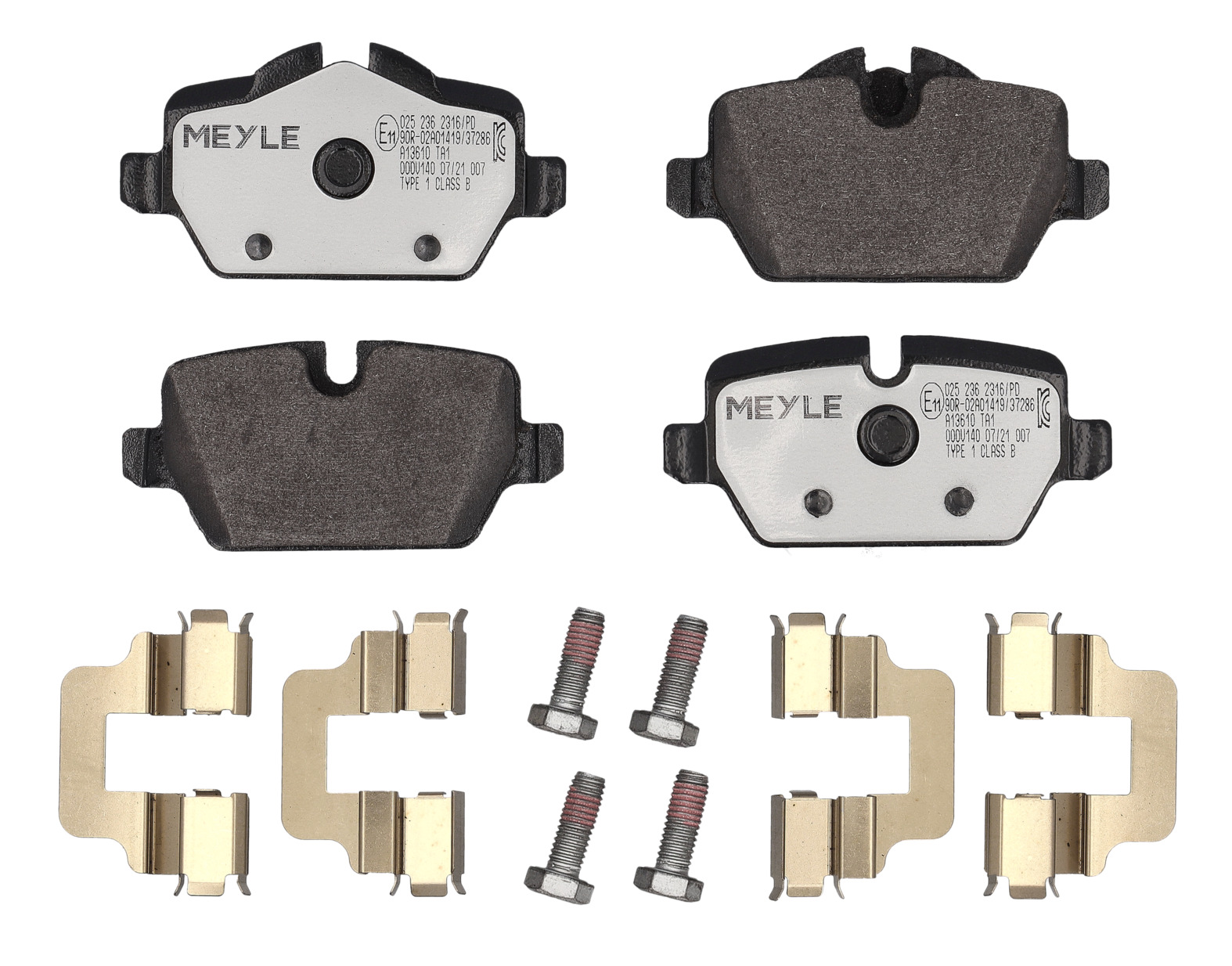 MEYLE Bremseklodser 0252362316pd bagaksel for BMW MINI