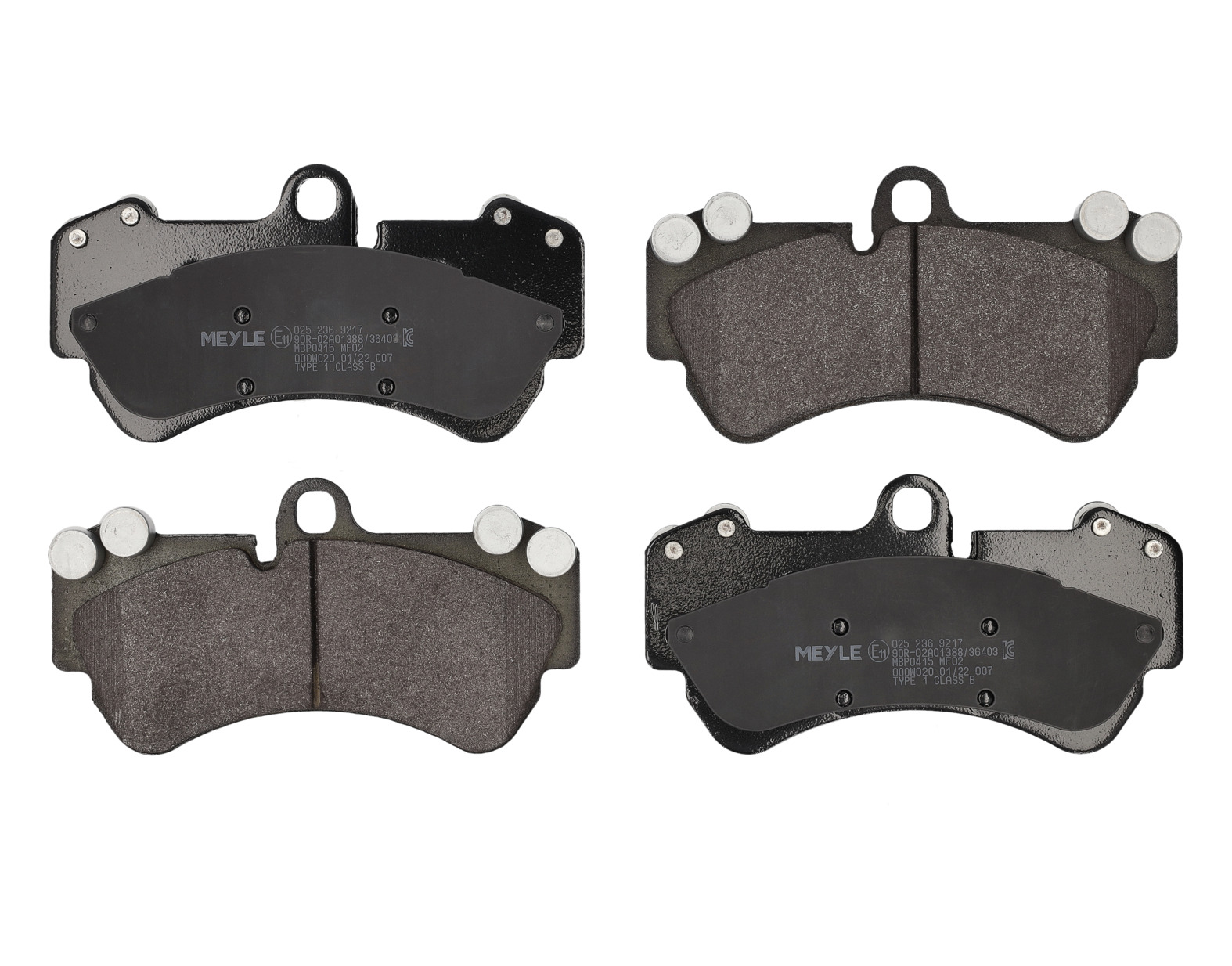 MEYLE Bremseklodser 0252369217 foraksel for VW PORSCHE