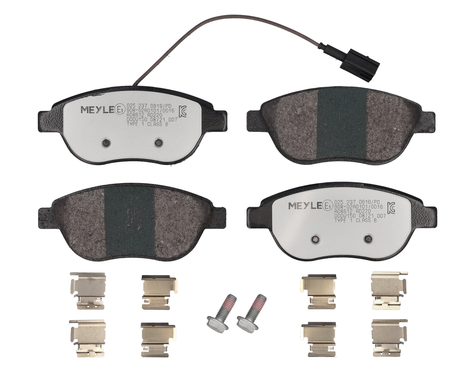 MEYLE Bremseklodser 0252370919pd foraksel for OPEL VAUXHALL FIAT ABARTH LANCIA GENERAL MOTORS