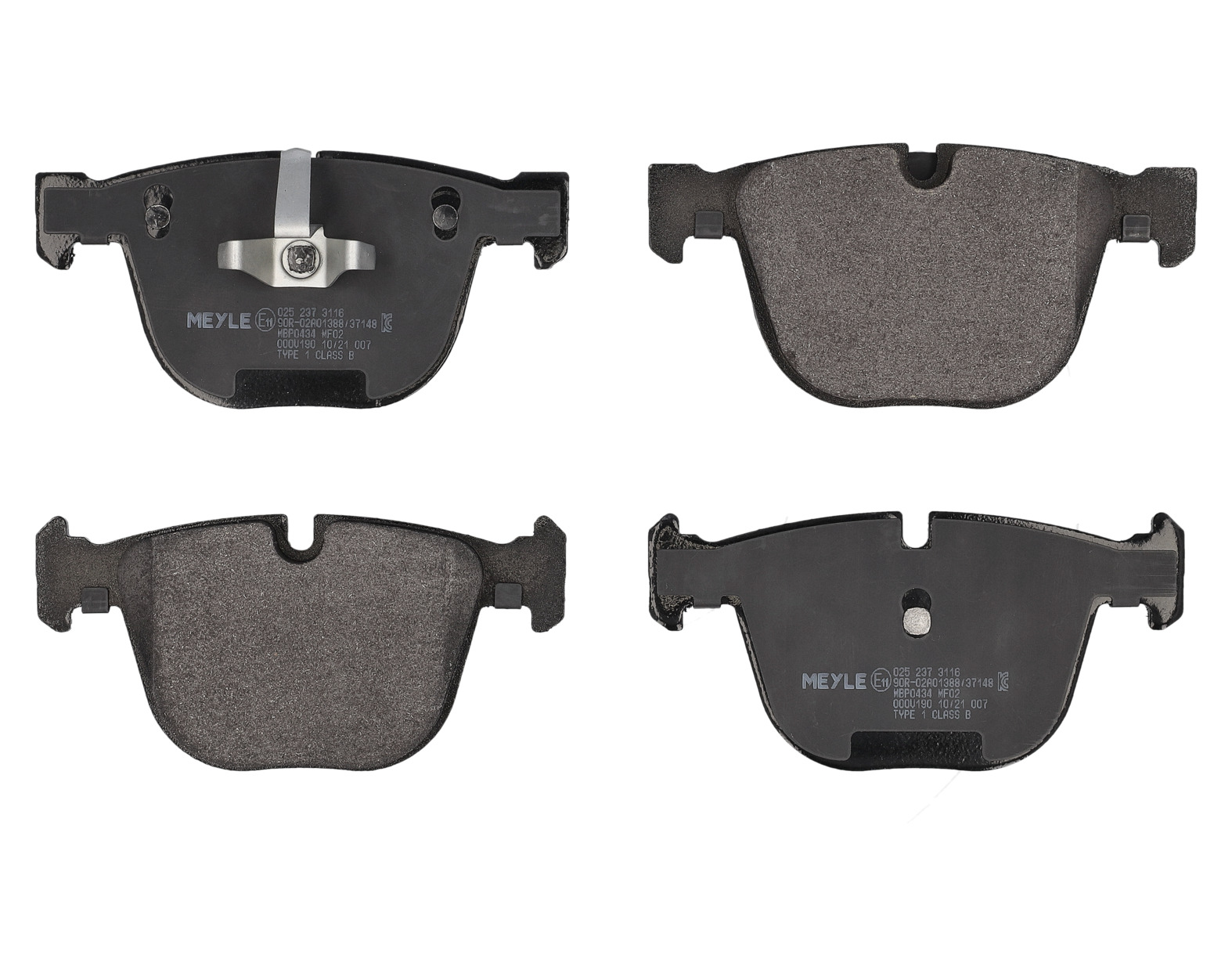 MEYLE Bremseklodser 0252373116 bagaksel for BMW