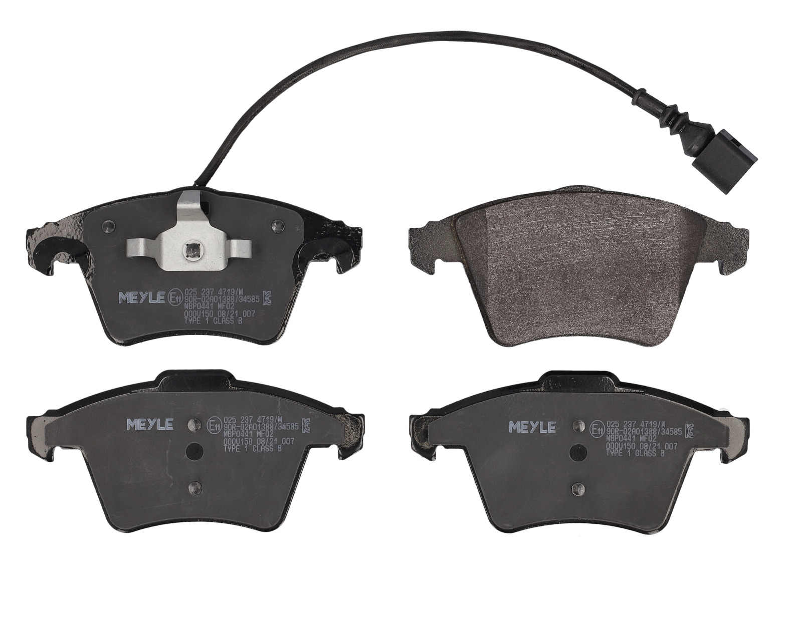 MEYLE Bremseklodser 0252374719w foraksel for VW