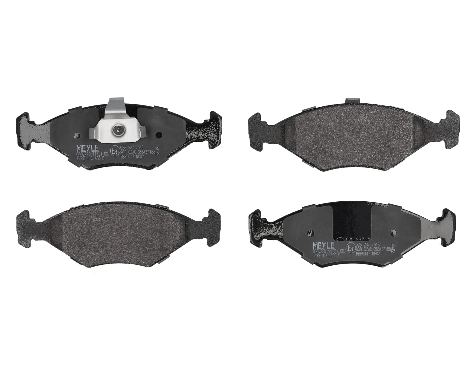 MEYLE Bremseklodser 0252377518 foraksel for FIAT