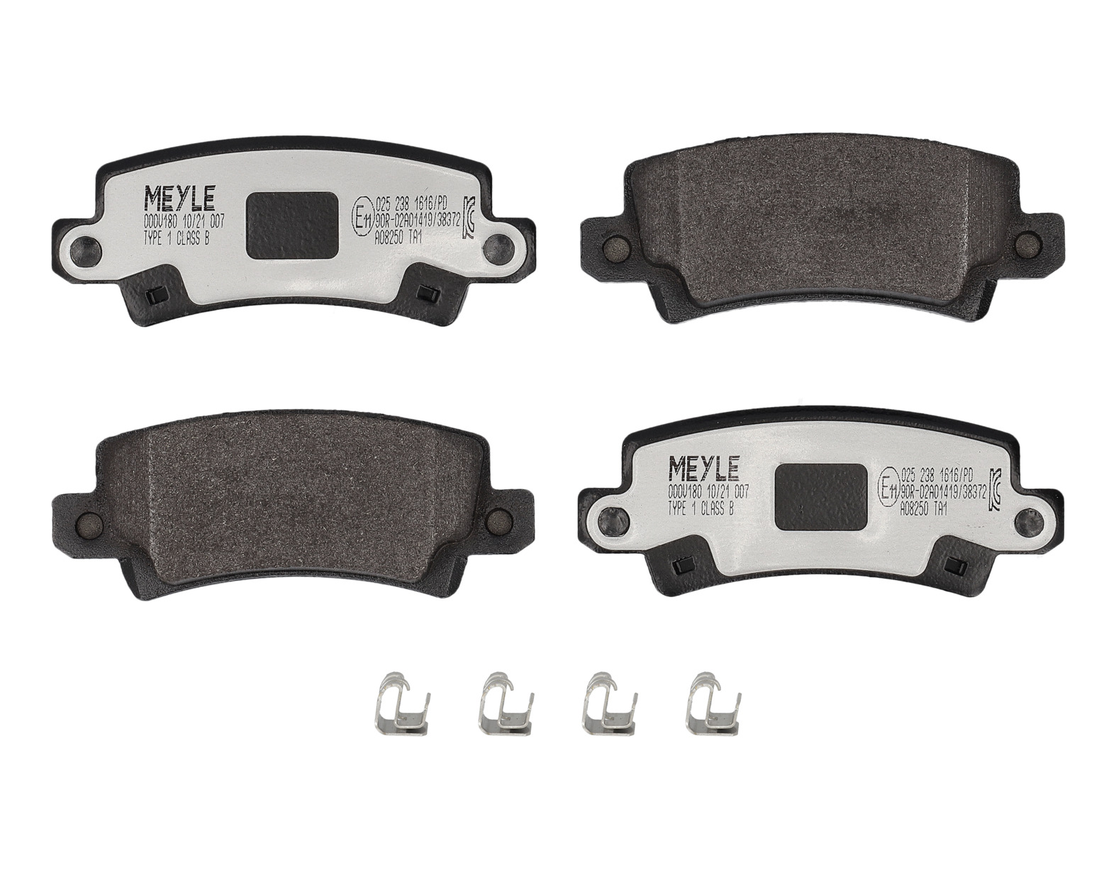 MEYLE Bremseklodser 0252381616pd bagaksel for TOYOTA