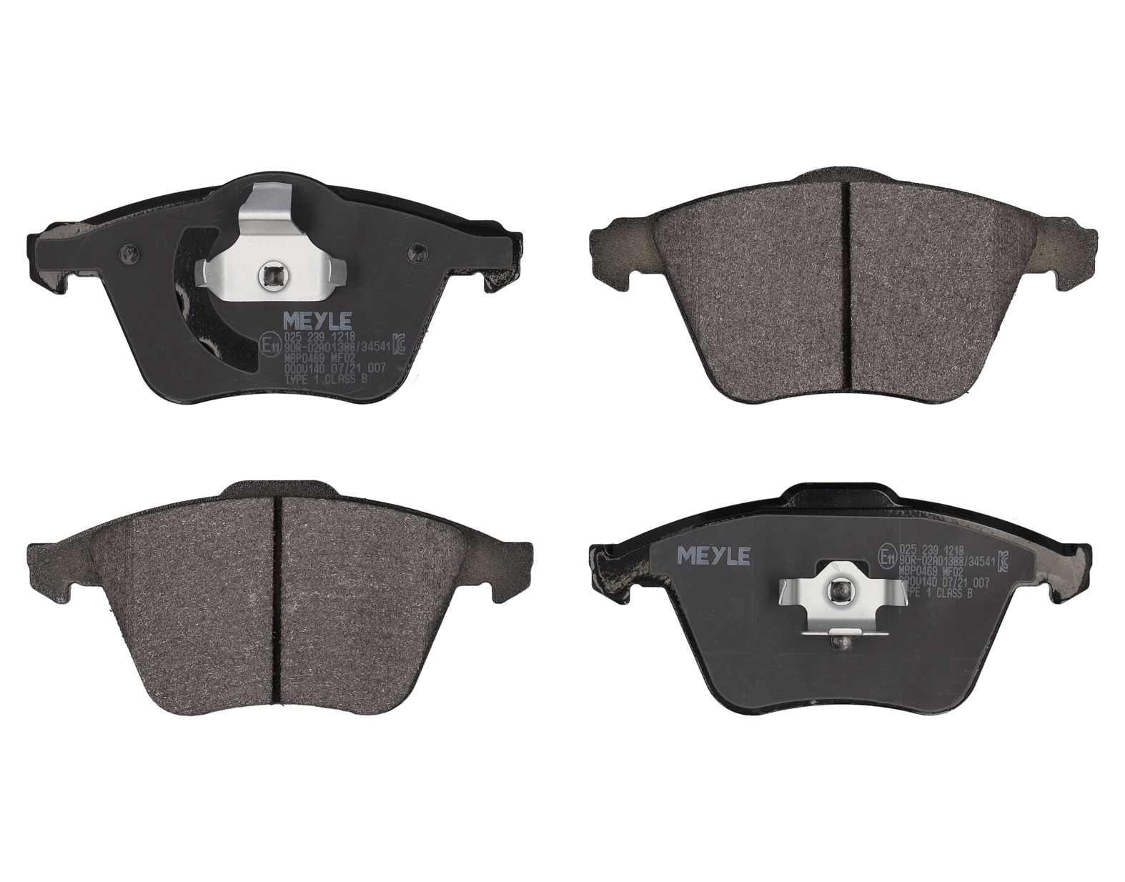 MEYLE Bremseklodser 0252391218 foraksel for FORD OPEL VAUXHALL VOLVO GENERAL MOTORS CADILLAC MAZDA