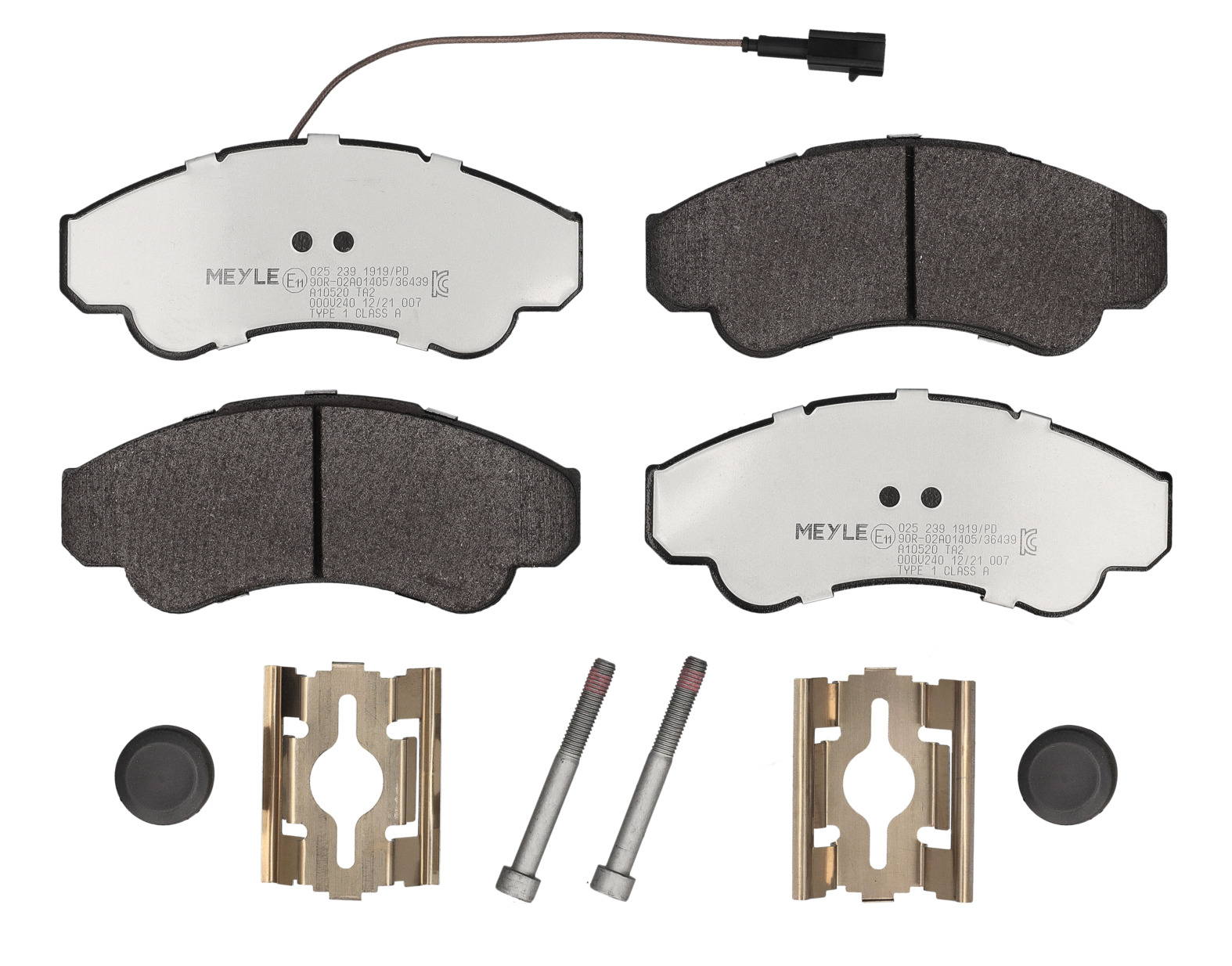 MEYLE Bremseklodser 0252391919pd foraksel for PEUGEOT CITROËN FIAT
