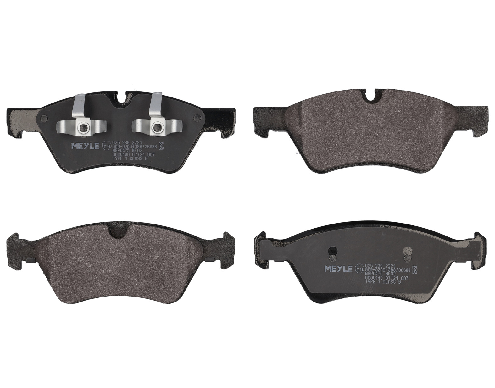 MEYLE Bremseklodser 0252392221 foraksel for MERCEDES-BENZ