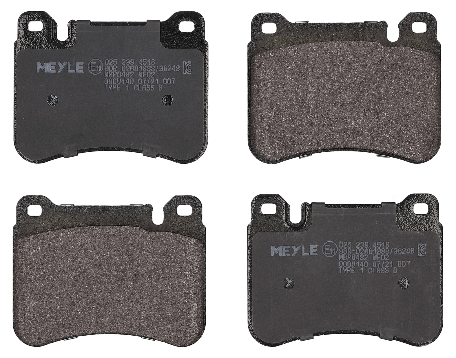 MEYLE Bremseklodser 0252394516 foraksel for MERCEDES-BENZ