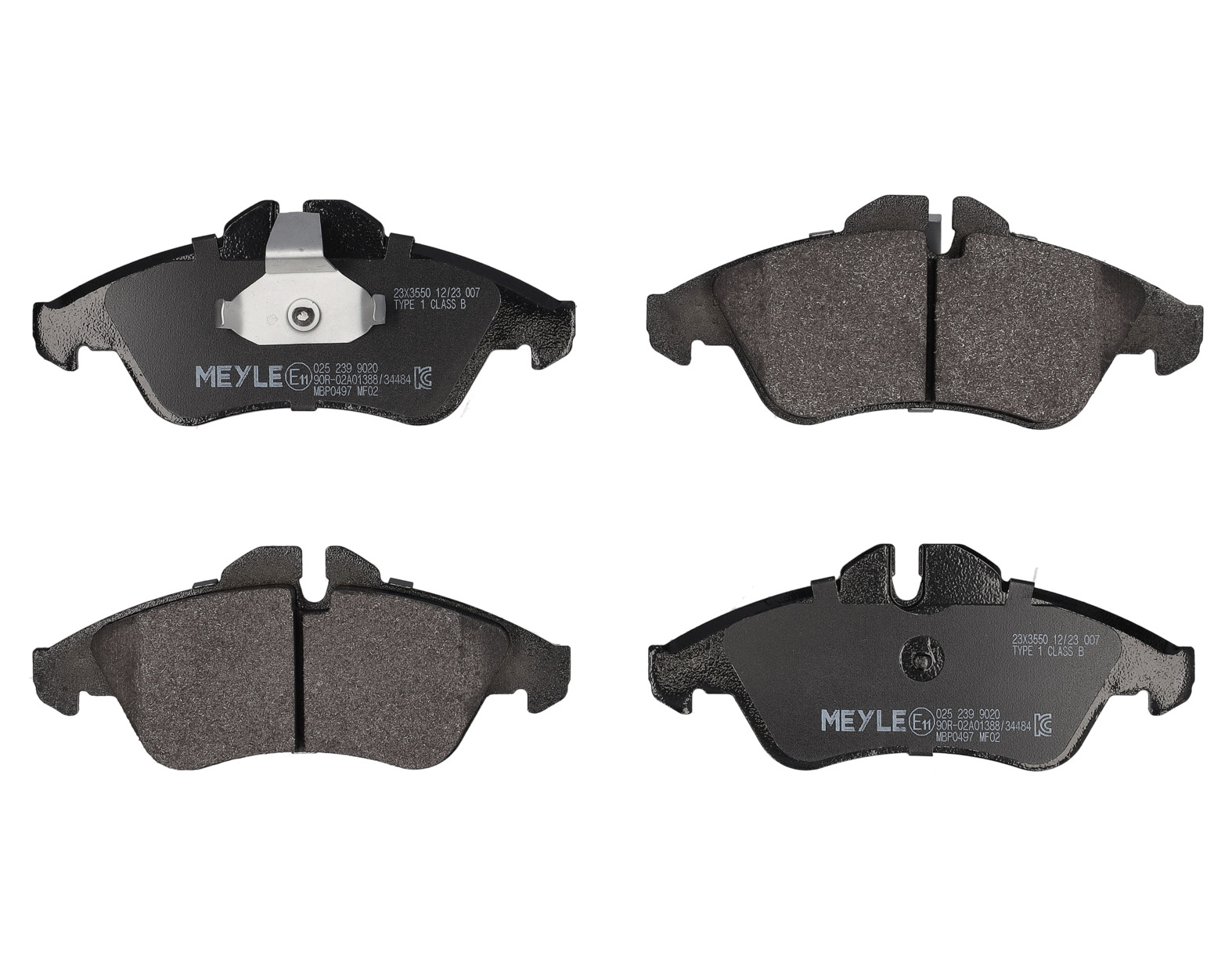 MEYLE Bremseklodser 0252399020 foraksel for MERCEDES-BENZ