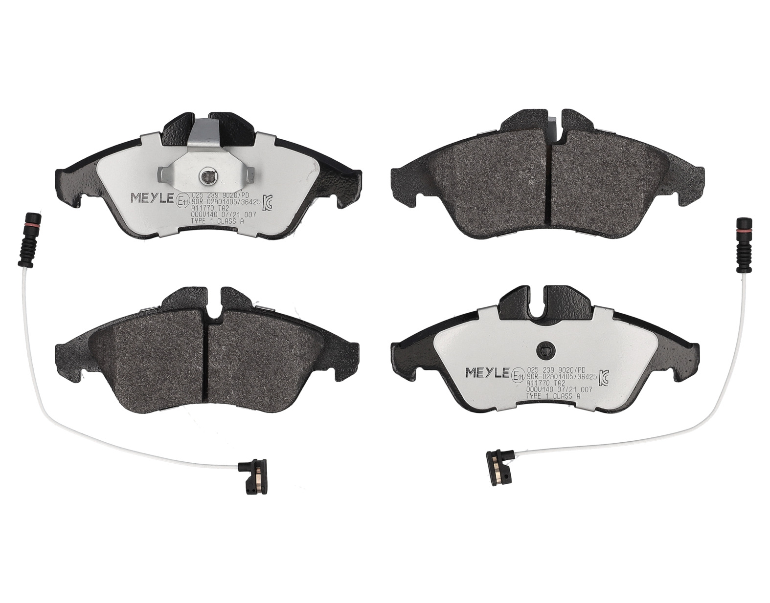 MEYLE Bremseklodser 0252399020pd foraksel for MERCEDES-BENZ