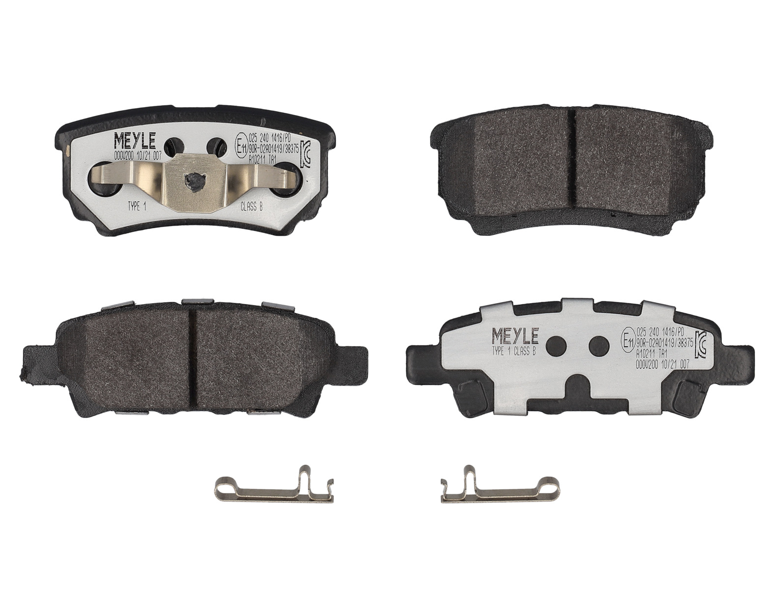 MEYLE Bremseklodser 0252401416pd bagaksel for JEEP DODGE MITSUBISHI