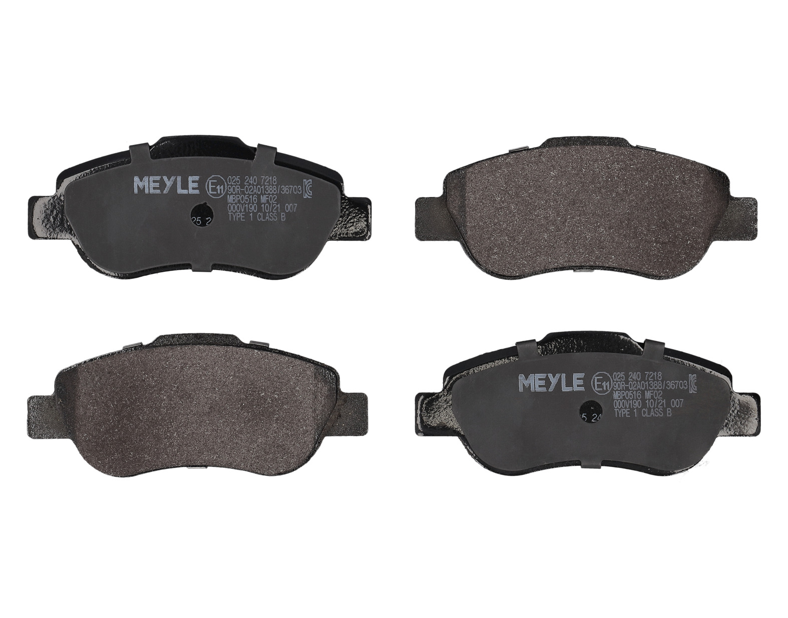 MEYLE Bremseklodser 0252407218 foraksel for FIAT