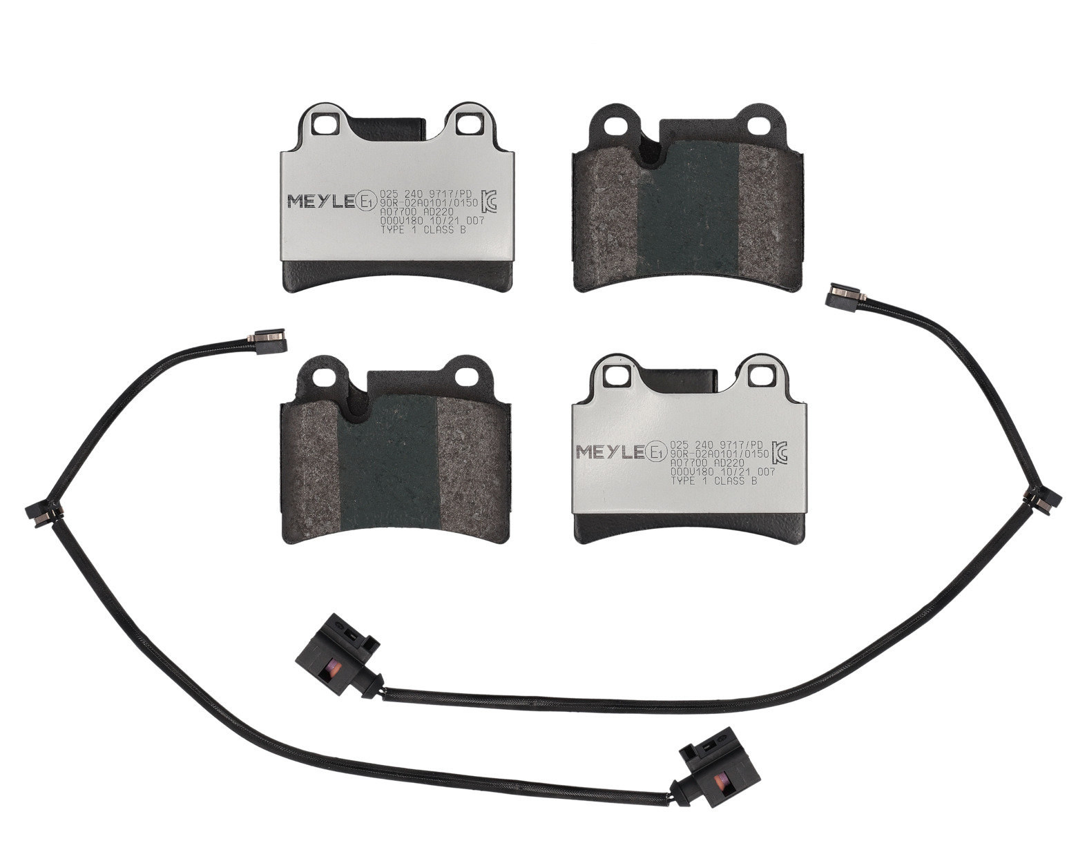 MEYLE Bremseklodser 0252409717pd bagaksel for VW