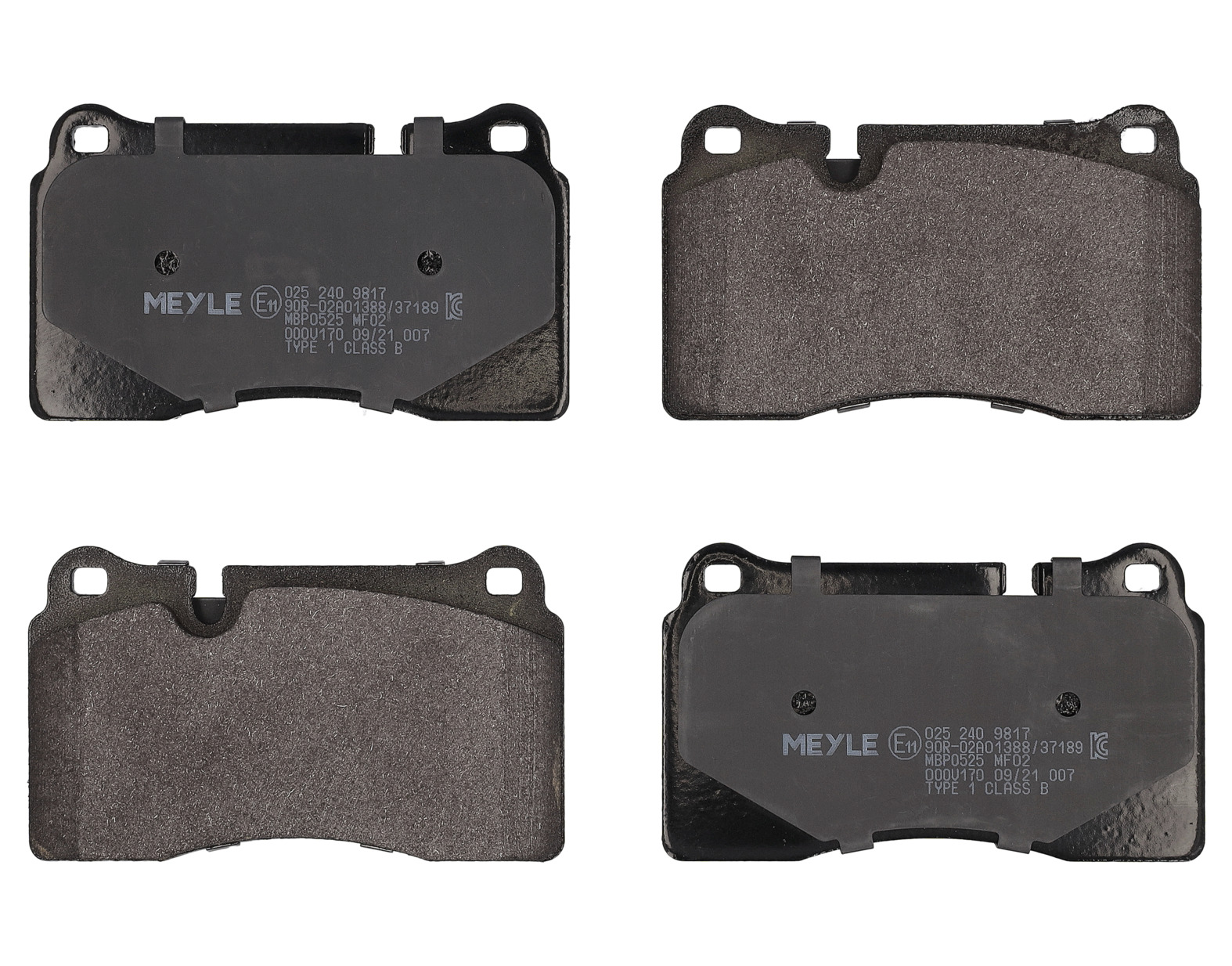 MEYLE Bremseklodser 0252409817 foraksel for SEAT CUPRA AUDI VW