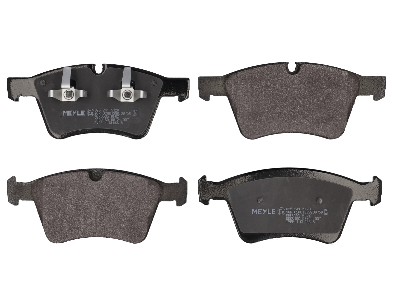 MEYLE Bremseklodser 0252415120 foraksel for MERCEDES-BENZ