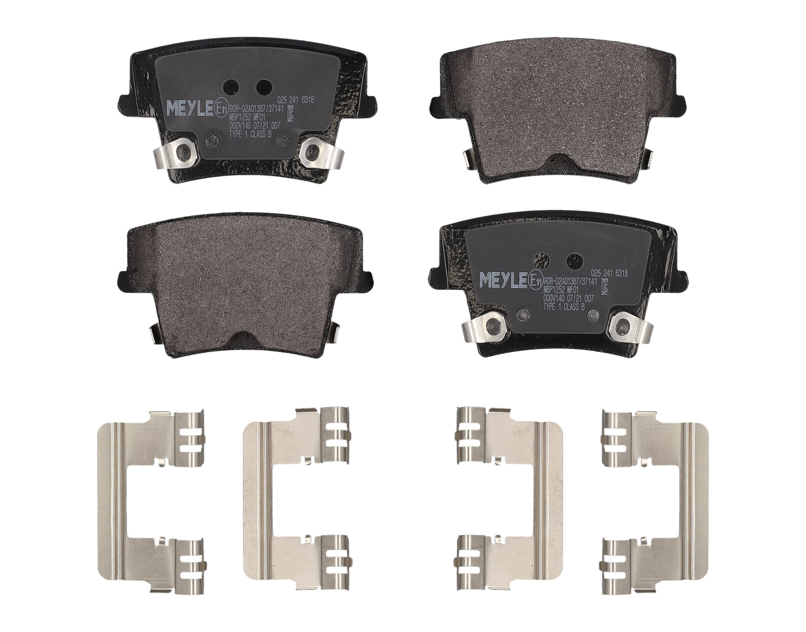 MEYLE Bremseklodser 0252416318 bagaksel for CHRYSLER LANCIA