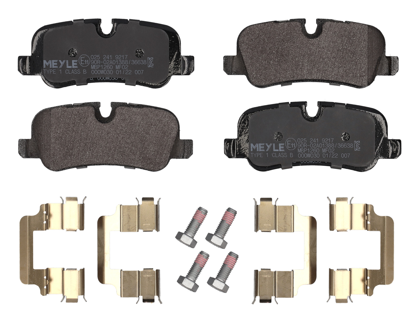 MEYLE Bremseklodser 0252419217 bagaksel for LAND ROVER