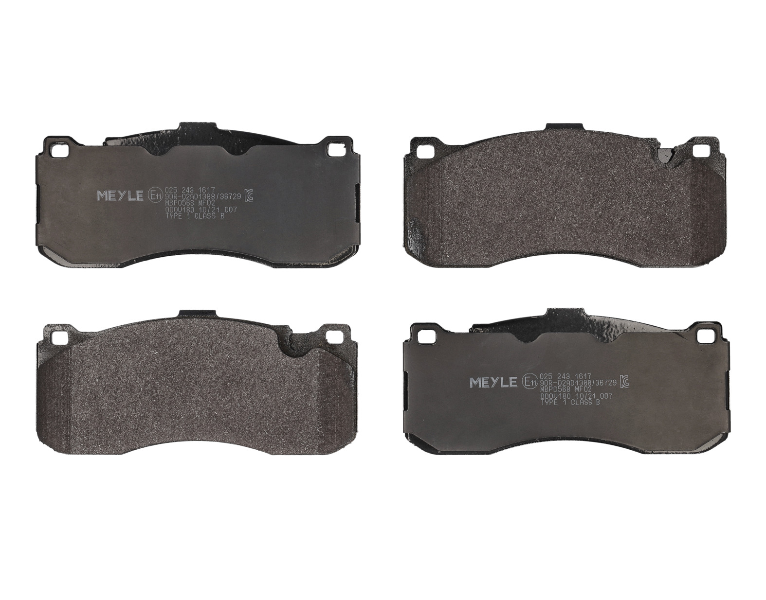 MEYLE Bremseklodser 0252431617 foraksel for BMW MINI