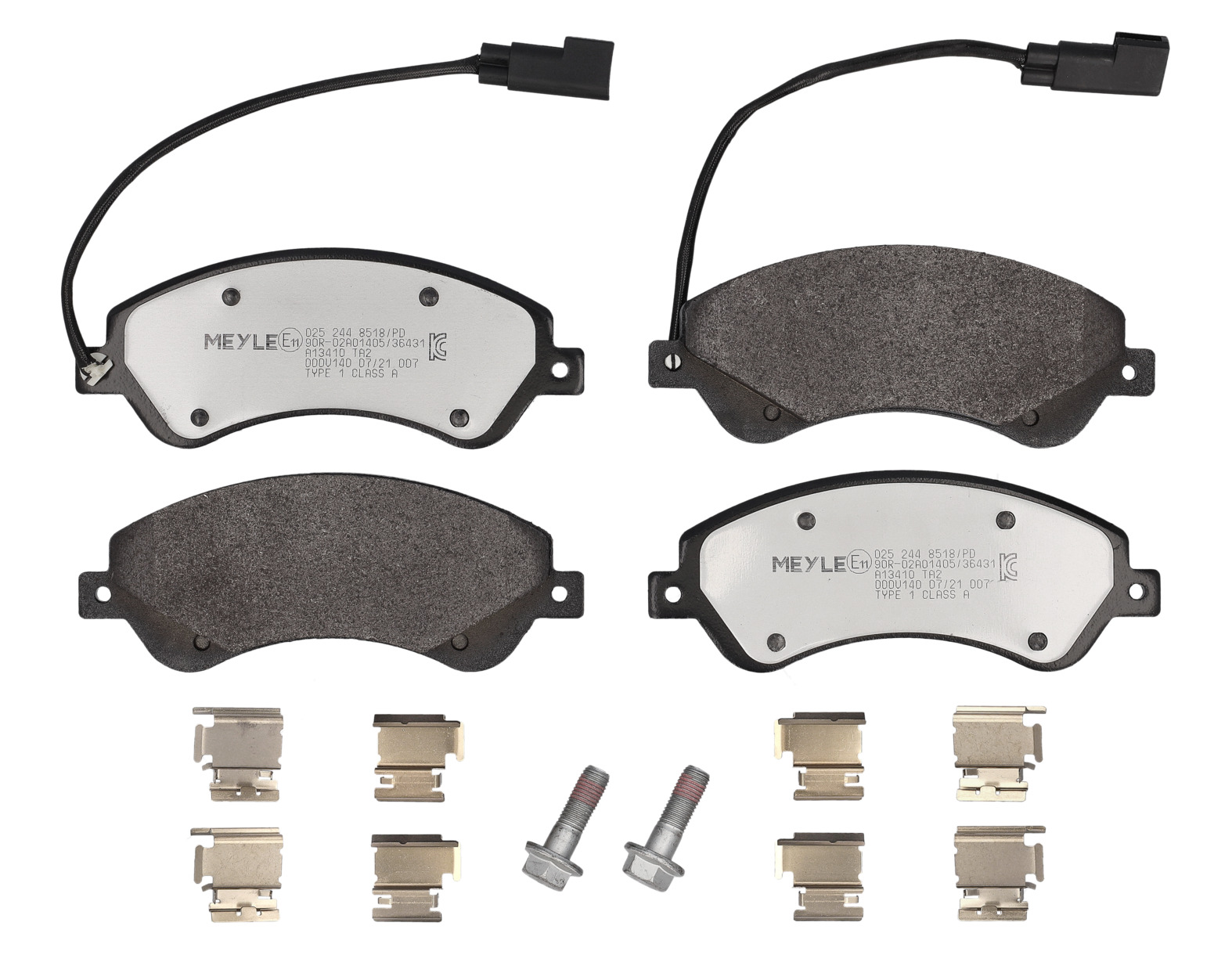 MEYLE Bremseklodser 0252448518pd foraksel for FORD
