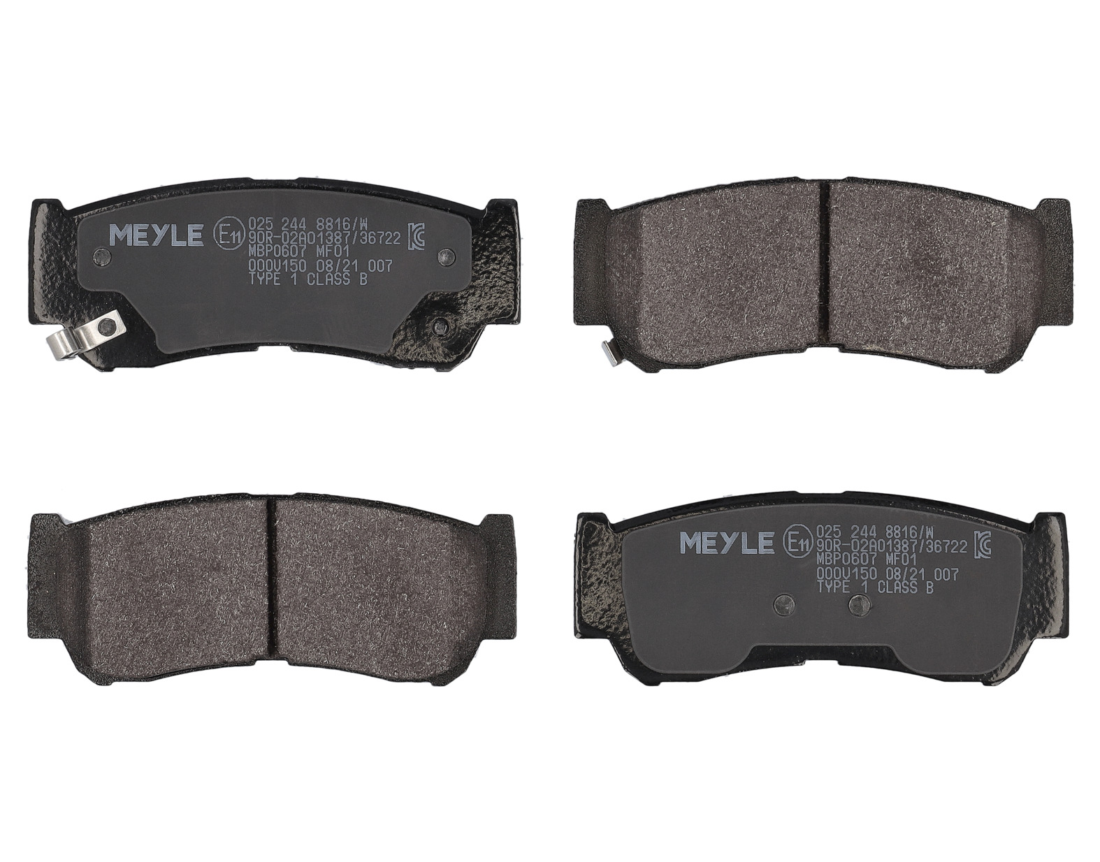 MEYLE Bremseklodser 0252448816w bagaksel for HYUNDAI