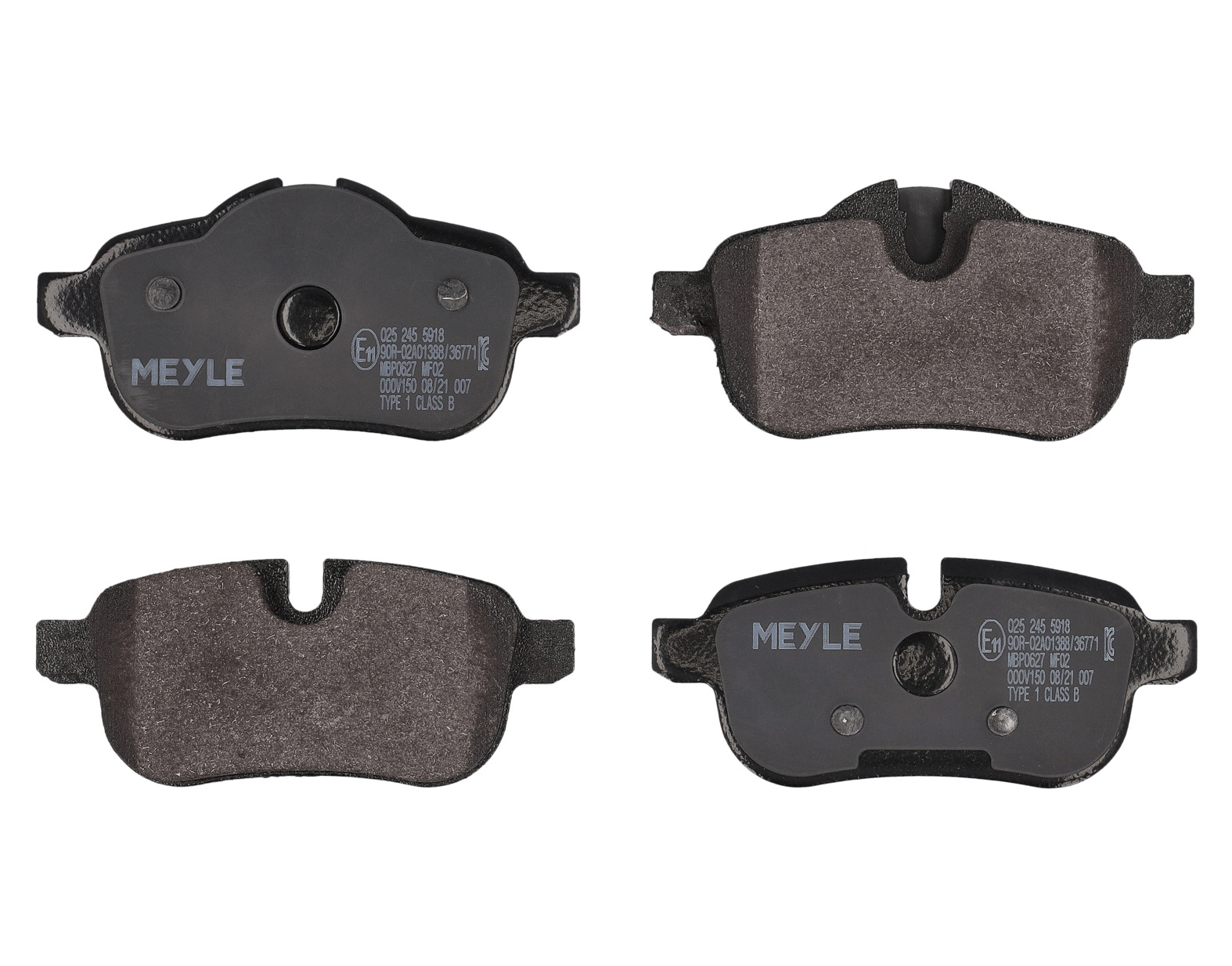 MEYLE Bremseklodser 0252455918 bagaksel for BMW