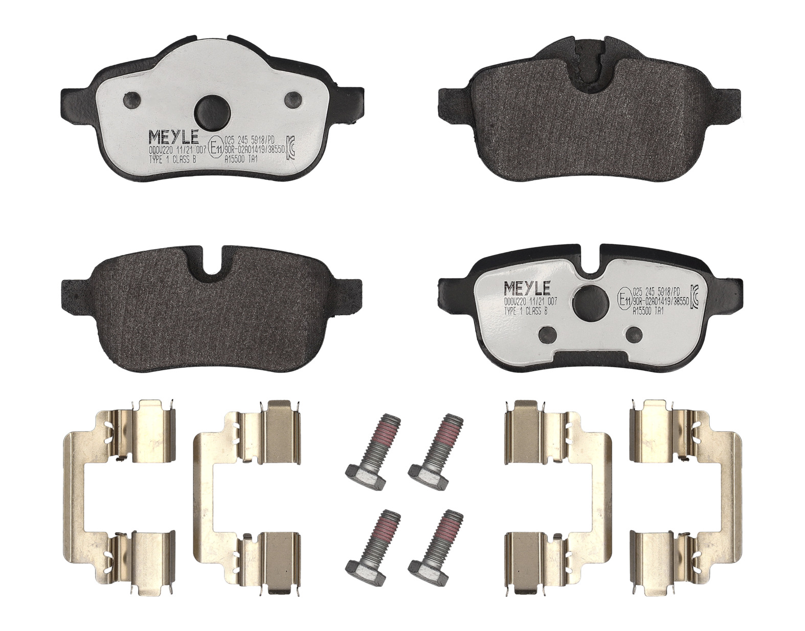 MEYLE Bremseklodser 0252455918pd bagaksel for BMW