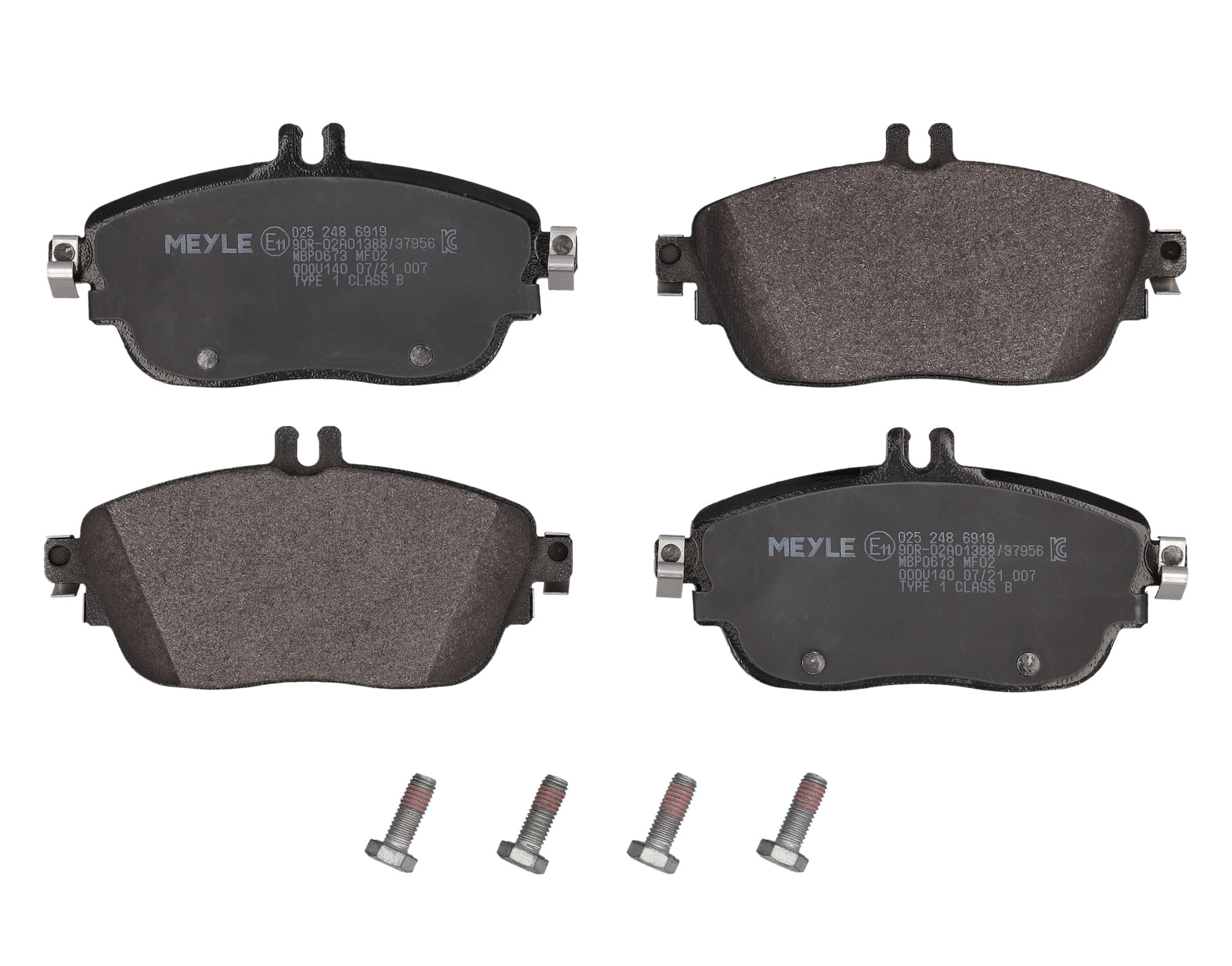 MEYLE Bremseklodser 0252486919 foraksel for MERCEDES-BENZ INFINITI