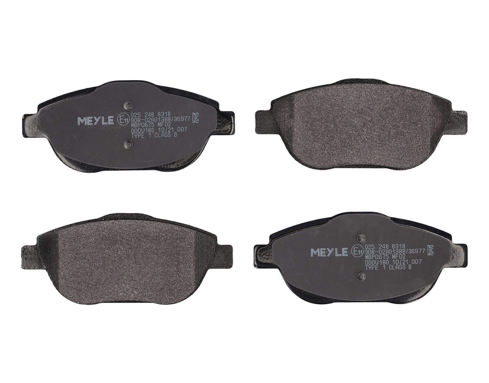 MEYLE Bremseklodser 0252488318 foraksel for CITROËN GENERAL MOTORS DS PEUGEOT JEEP