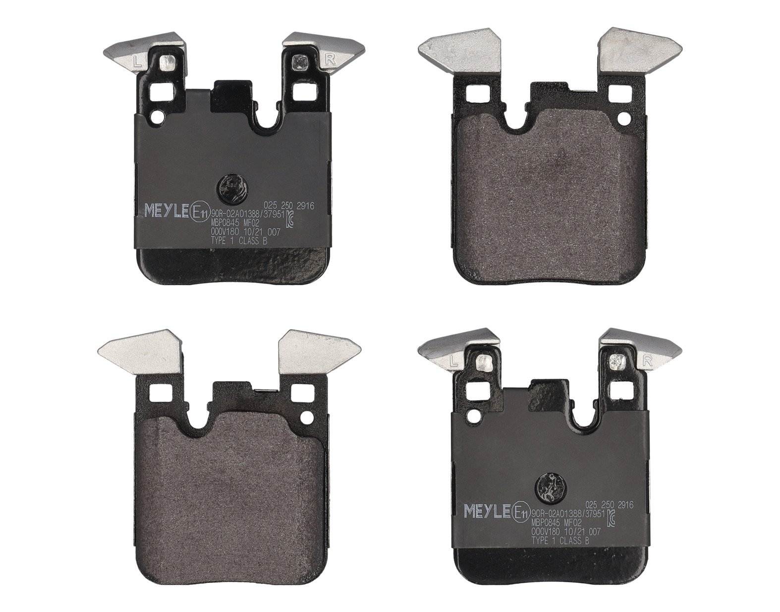 MEYLE Bremseklodser 0252502916 bagaksel for BMW