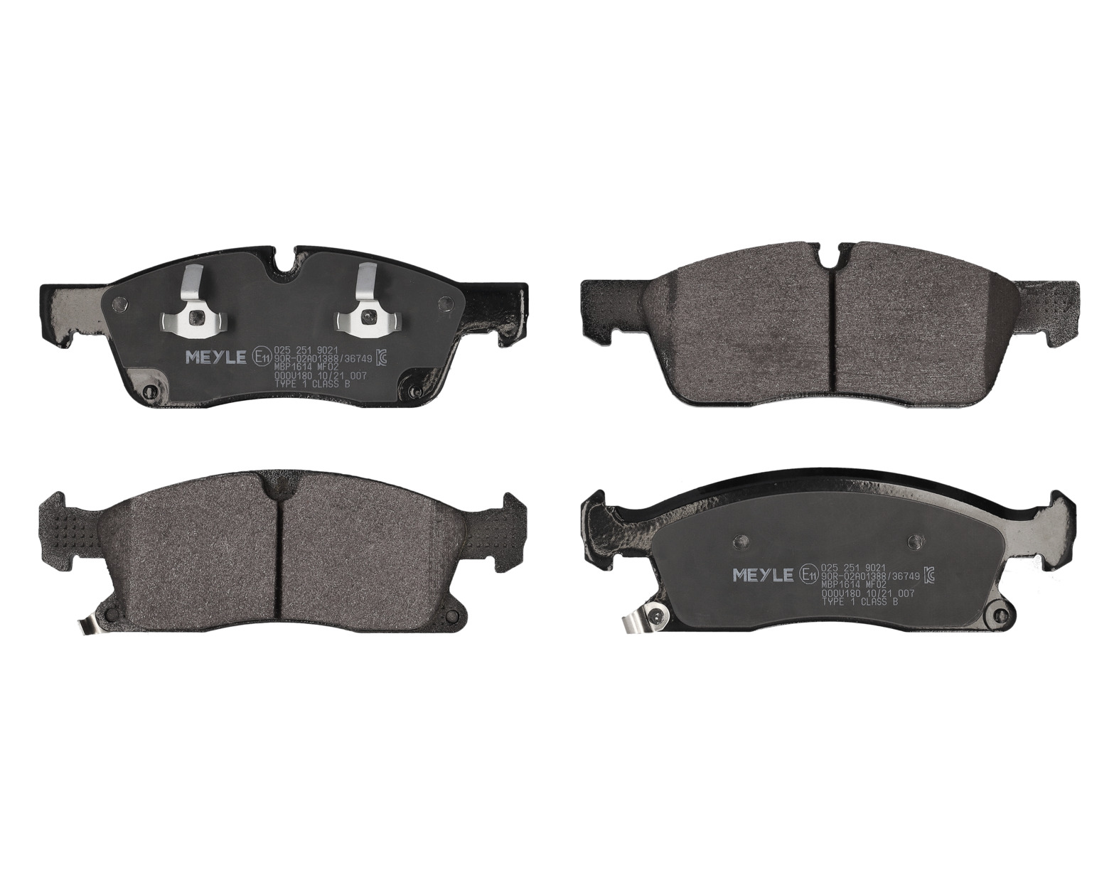 MEYLE Bremseklodser 0252519021 foraksel for JEEP