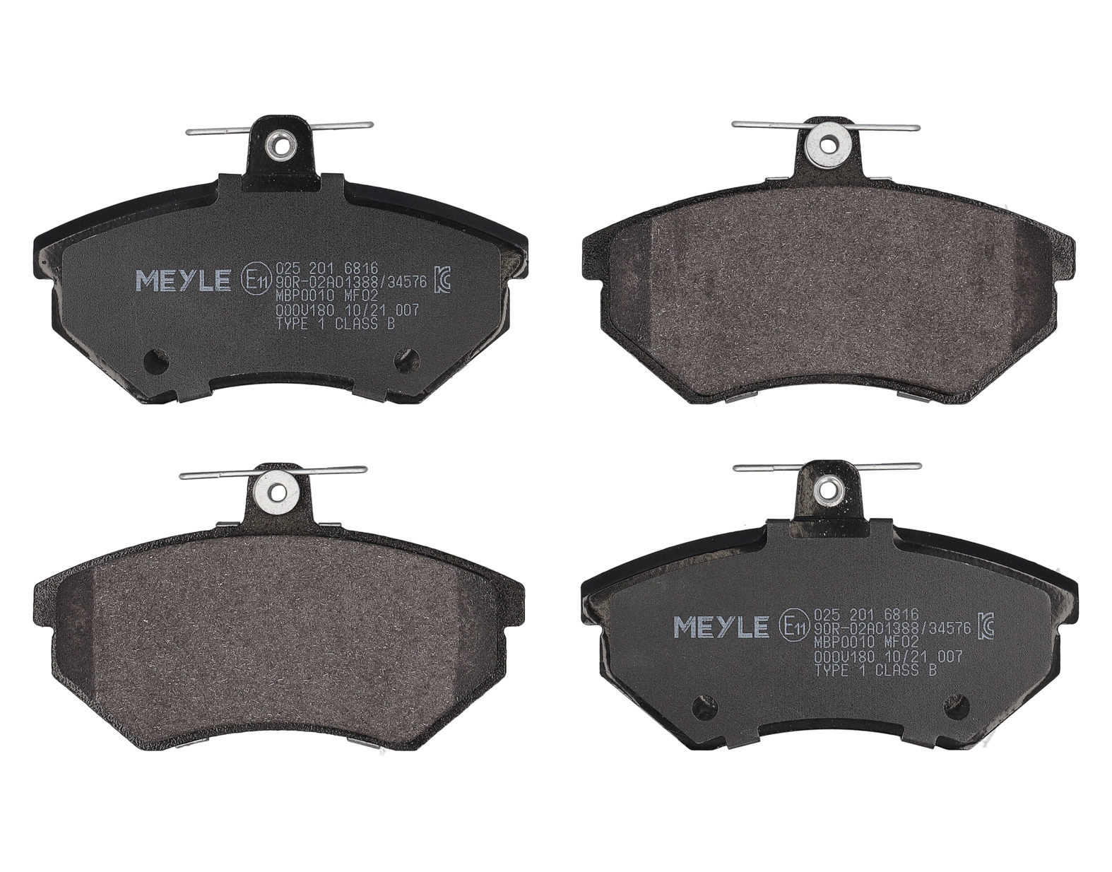MEYLE Bremseklodser 0252016816 foraksel for VW