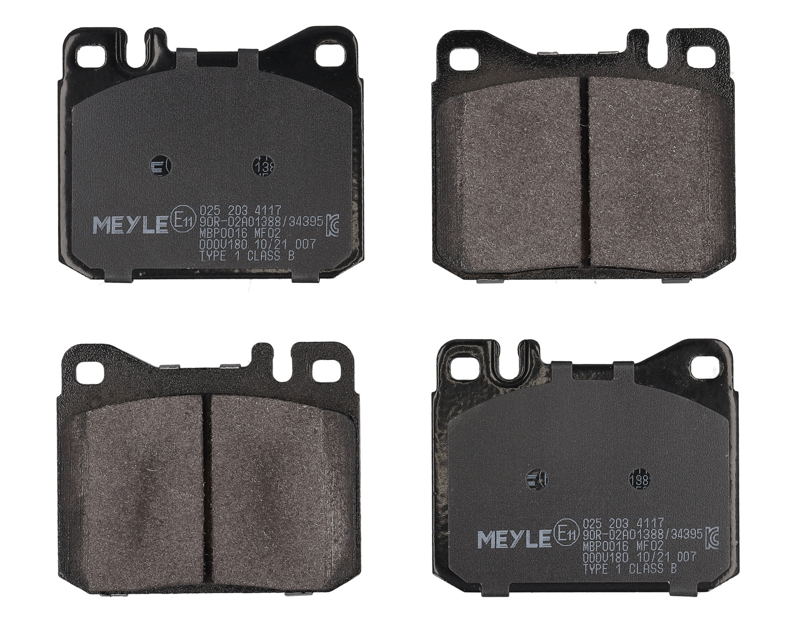 MEYLE Bremseklodser 0252034117 foraksel for MERCEDES-BENZ