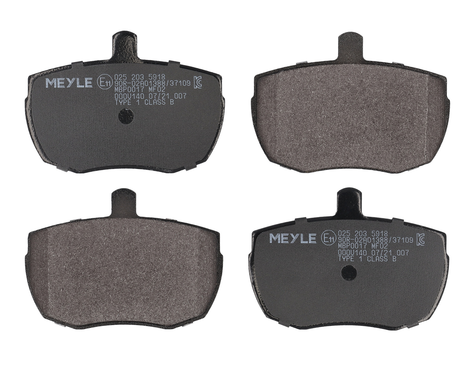 MEYLE Bremseklodser 0252035918 foraksel for FORD LAND ROVER