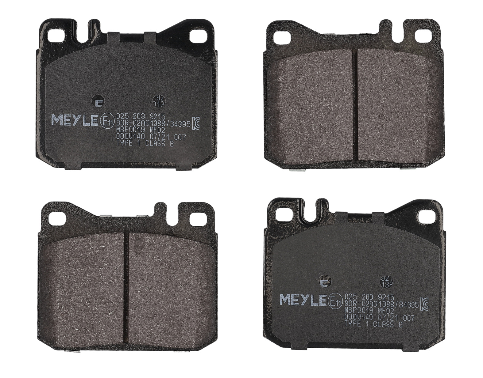 MEYLE Bremseklodser 0252039215 foraksel for MERCEDES-BENZ