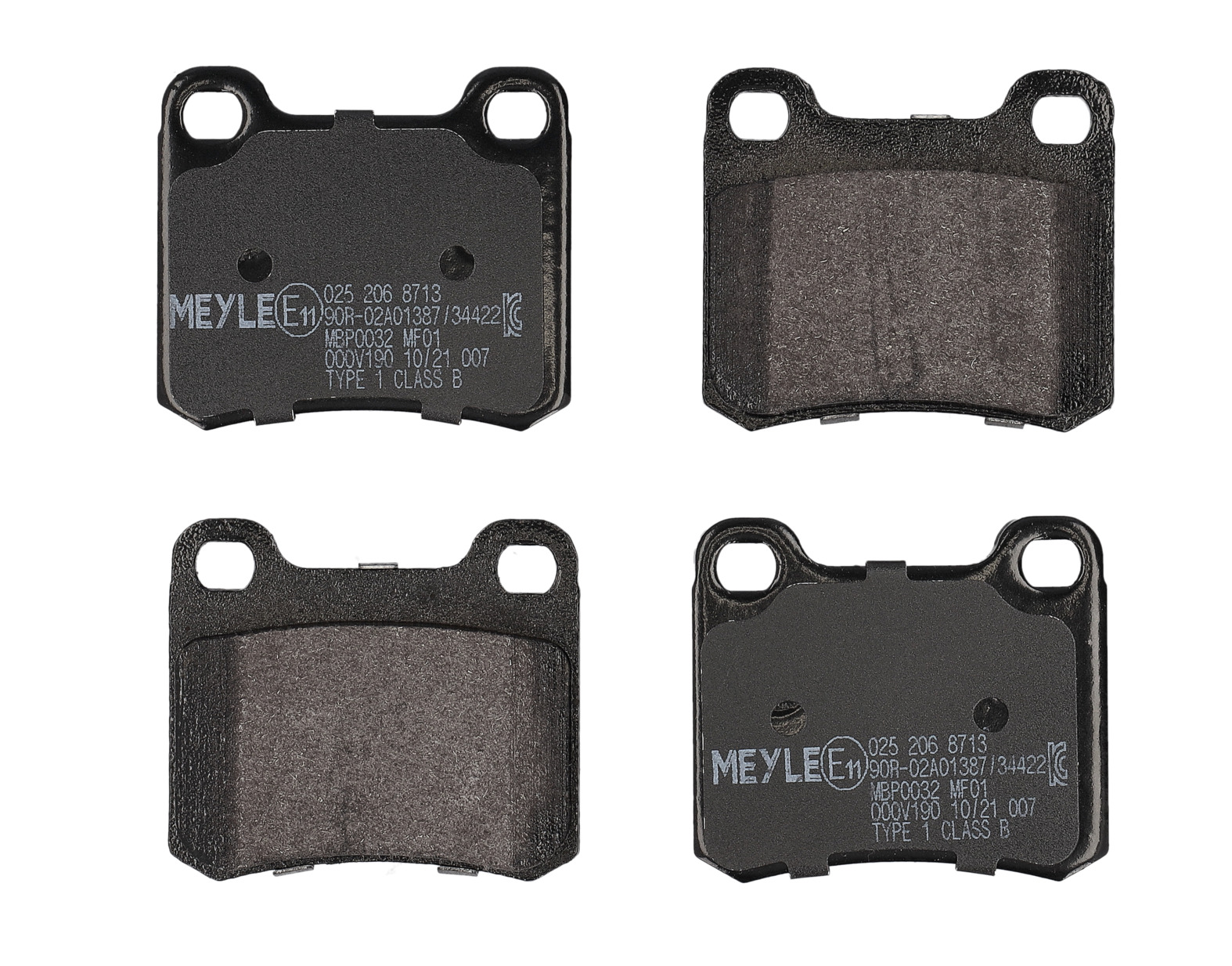 MEYLE Bremseklodser 0252068713 bagaksel for MERCEDES-BENZ