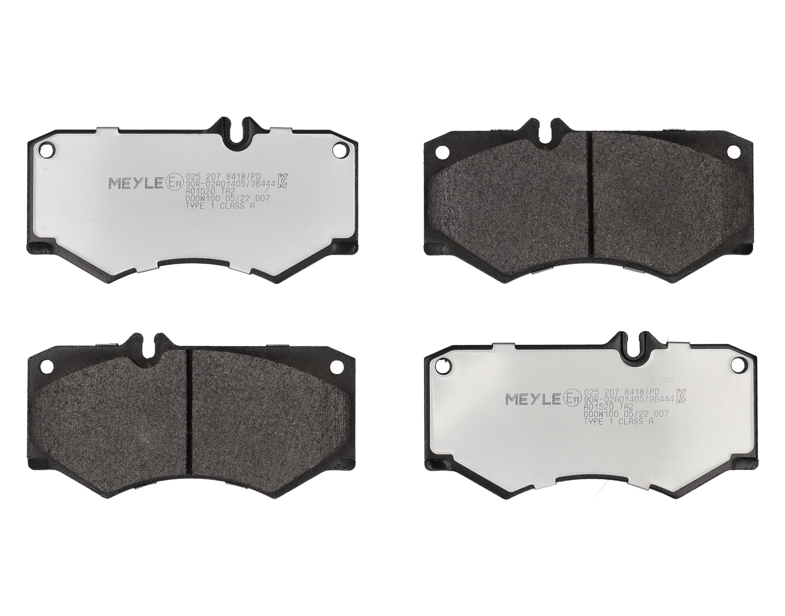 MEYLE Bremseklodser 0252078418pd foraksel for VW MERCEDES-BENZ