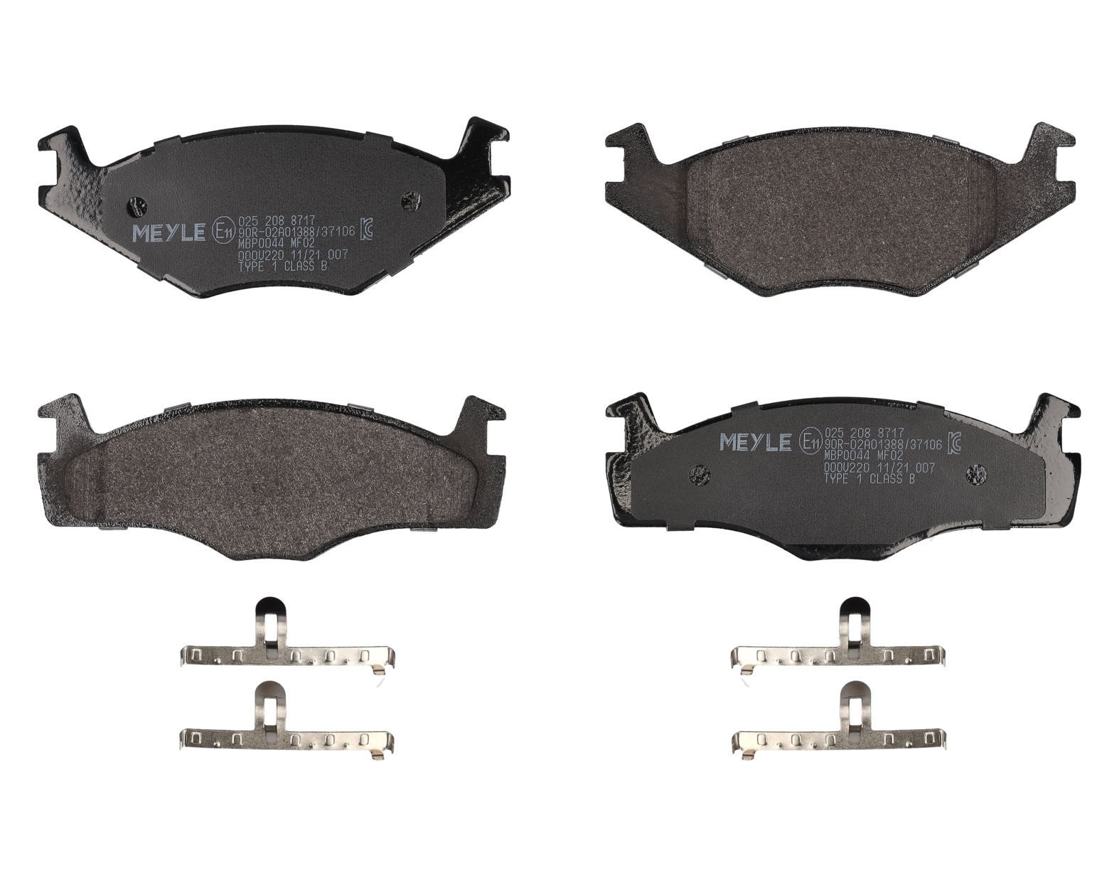 MEYLE Bremseklodser 0252088717 foraksel for VW