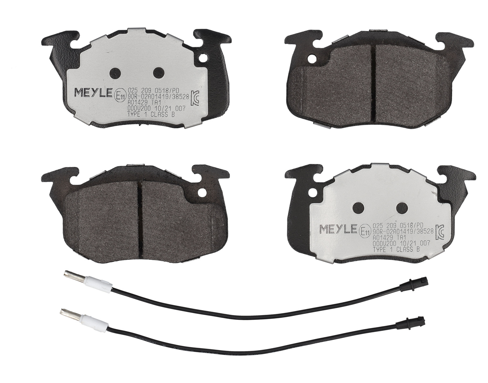 MEYLE Bremseklodser 0252090518pd foraksel for PEUGEOT CITROËN RENAULT